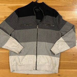 INC International Men’s Zip Up Sweater Cardigan XL